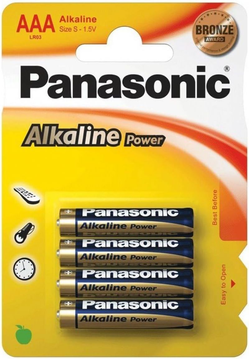 Panasonc Alkaline Kalem Pil nce AAA 1,5 V 4l paket