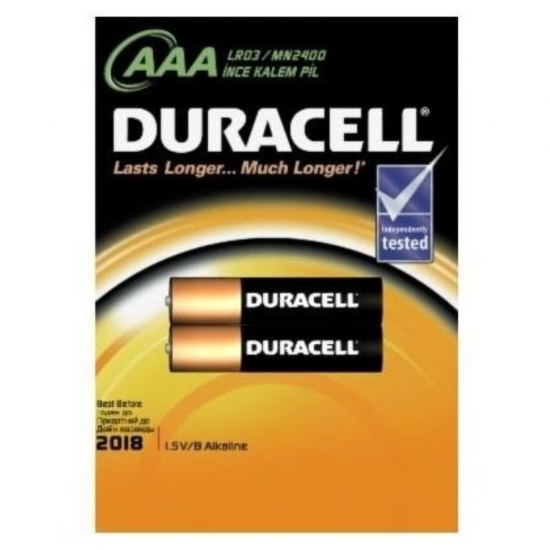Duracell Kalem Pil nce AAA 1,5 V 2 li paket