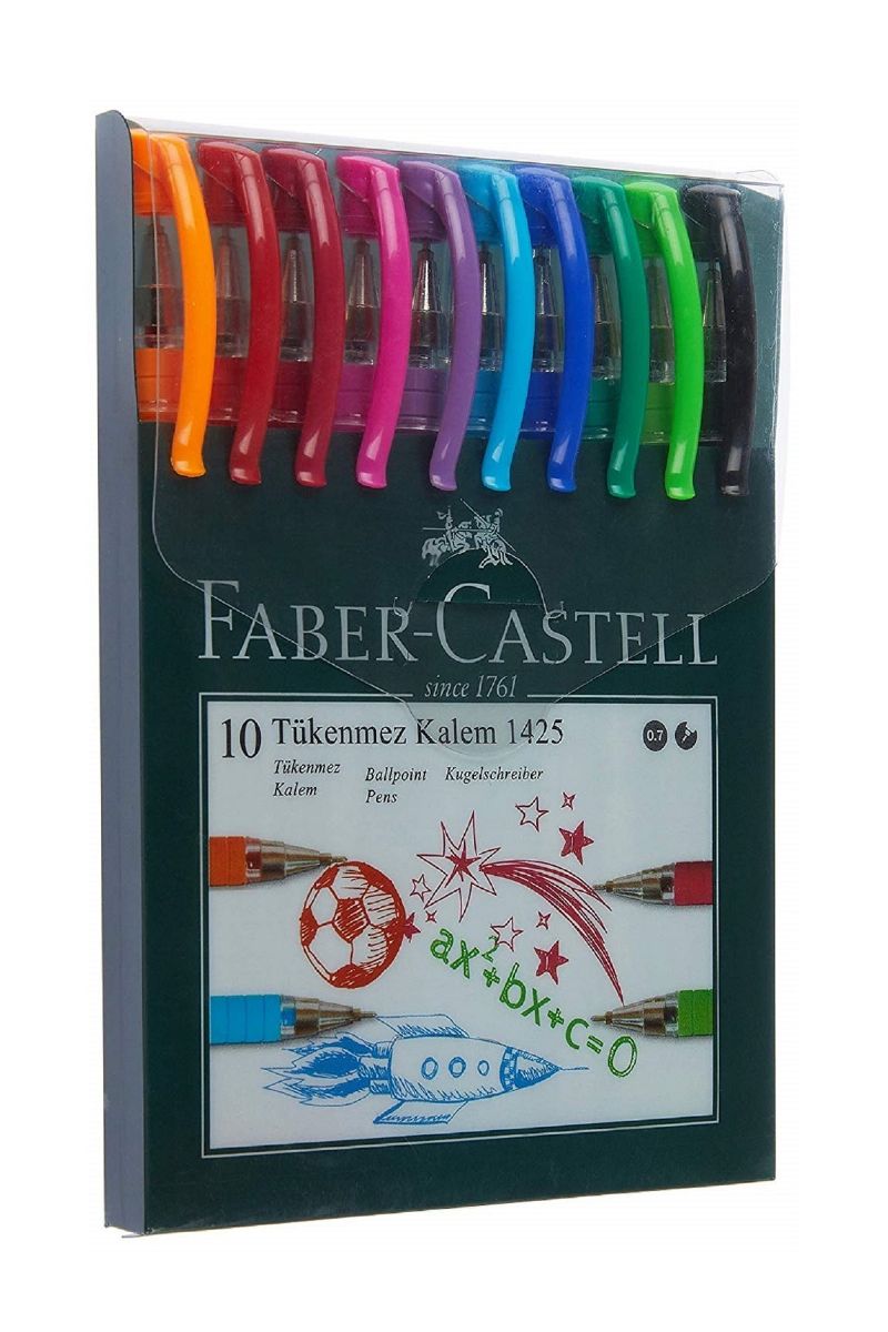 Faber Castell 1425 Tkenmez Kalem 10 Renk  8681241084565