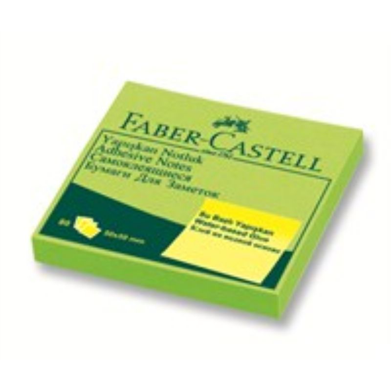 Faber Castell Yapkanl Not Kad 50*50 mm Yeil