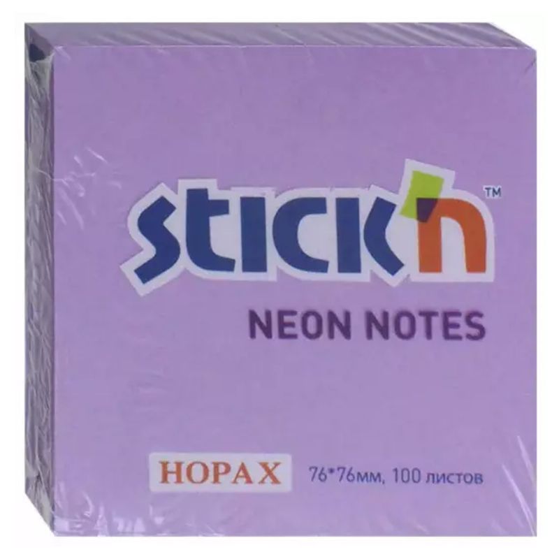 Hopax Stickn Yapkanl Not Kad 76x76 Neon Mor 100 YP