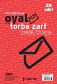 Oyal Torba Zarf Kraft 17*25 cm 90 gr. 25'li - 8690345738649