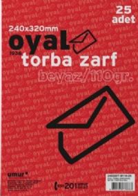 Oyal Torba Zarf Beyaz 24*32 cm 110 gr. 25'li - 8690345738663