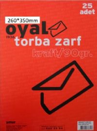 Oyal Torba Zarf Kraft 26*35 cm 90 gr. 25 li - 8690345738687