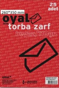 Oyal Torba Zarf Beyaz 26*35 cm 110 gr. 25 li - 8690345738694