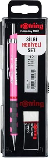 Rotring Tikky Mekanik Ulu Kalem 0,7 Pembe Set