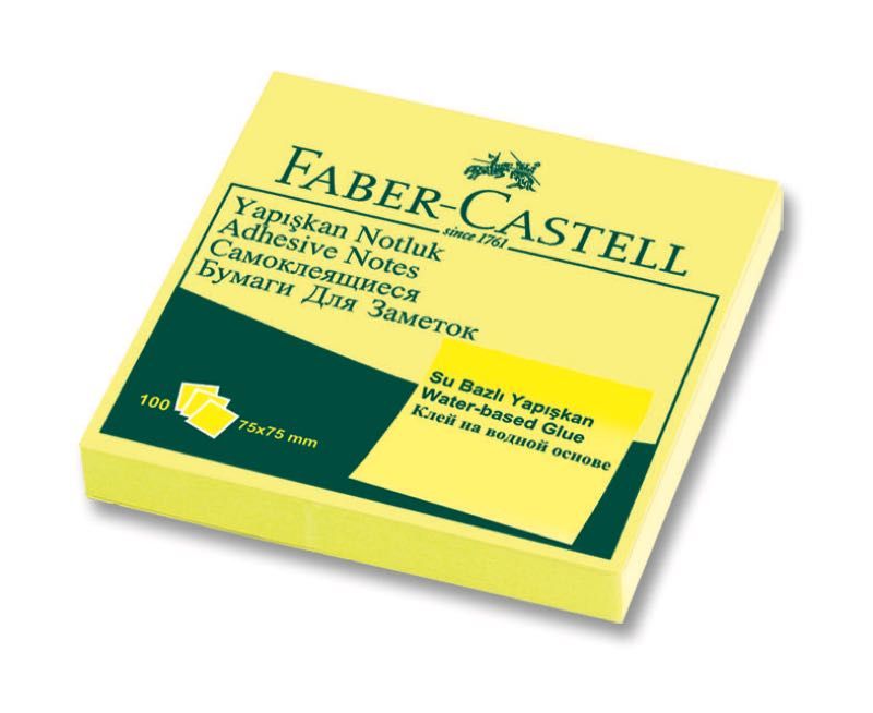 Faber Castell Yapkanl Not Kad 75*75 Pastel Sar