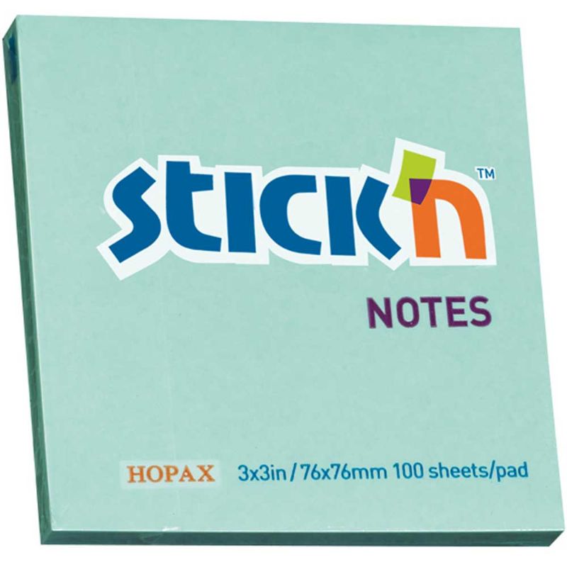 Hopax Stckn Yapkanl Not Kad 76x76 Pastel Mavi 100 yp