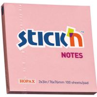 Hopax Stckn Yapkanl Not Kad 76x76 Pastel Pembe 100 yp