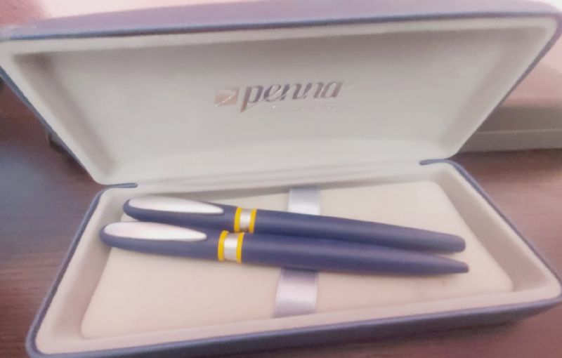 Penna Roller + Tkenmez Kalem Set Sar Lacivert