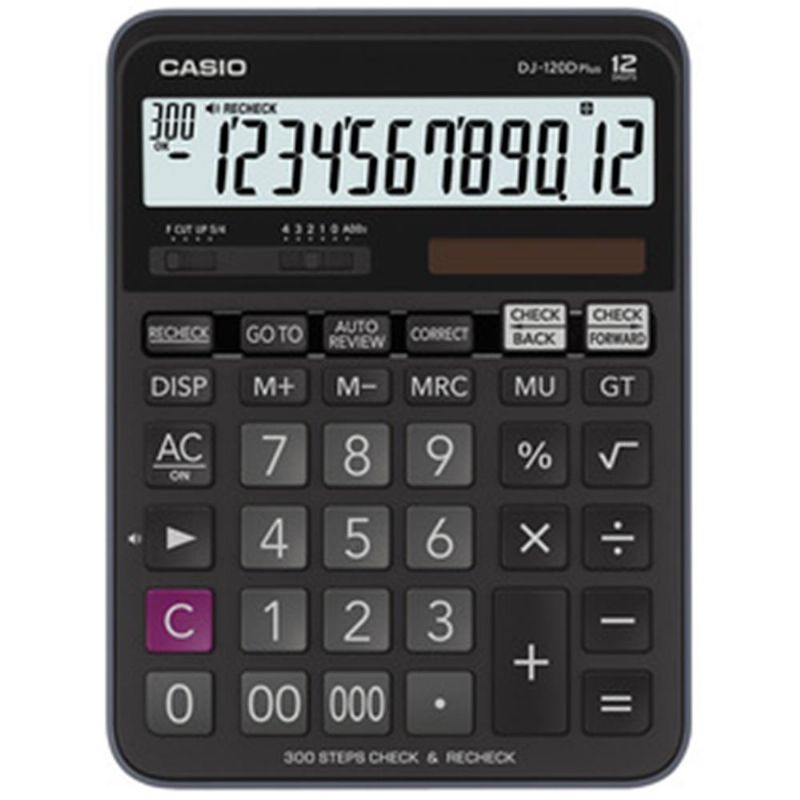 Casio DJ-120D Plus 12 Hane Hesap Makinesi B�y�k Boy
