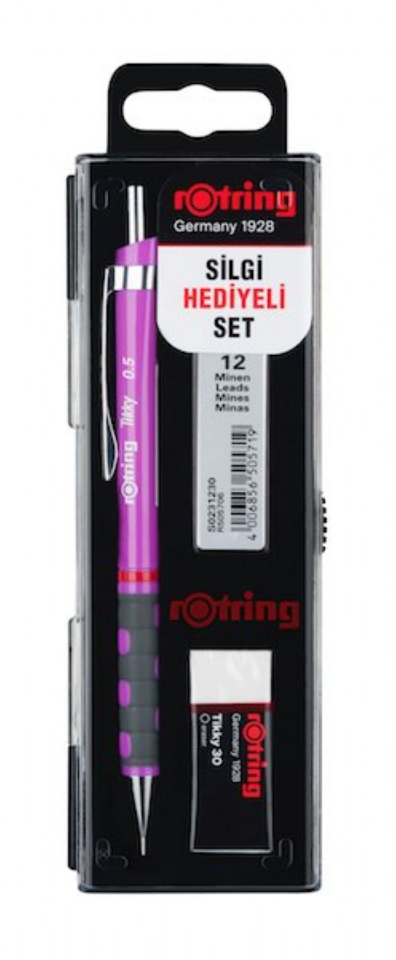 Rotring Tikky Mekanik Ulu Kalem 0,5 Mor Set